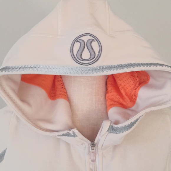 Lululemon Uba Hoodie *Reflective Polar Cream / Creamsicle Pop! - Picture 3 of 10